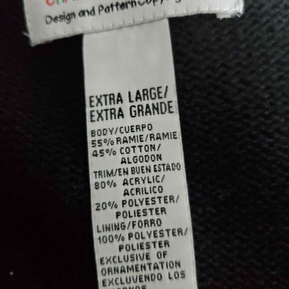 Tiara International VTG Cardinal Christmas Knit Sweater Size XL - Picture 11 of 11